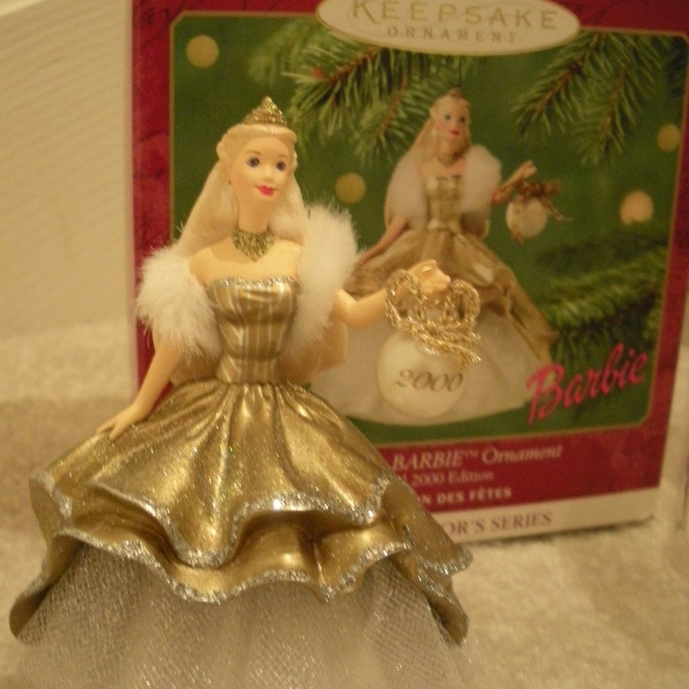 Christmas Ornament Barbie Keepsake Ornament Hallmark Collector Series 2000 NEW